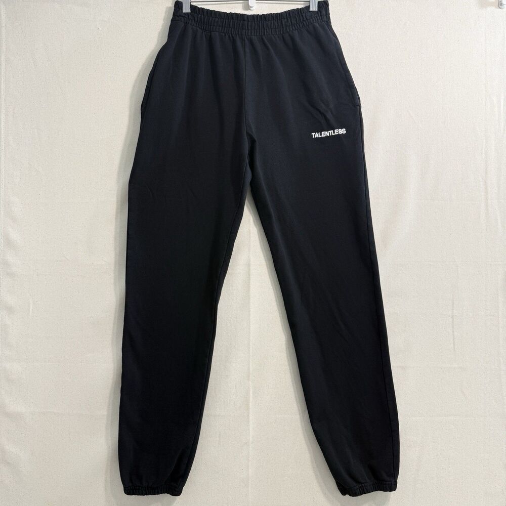 Talentless Black Heavyweight Sweatpants Size Small Men